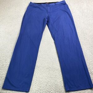 Victorinox Pants Mens 40x33 Blue Casual Dress Straight Leg Golf Cotton